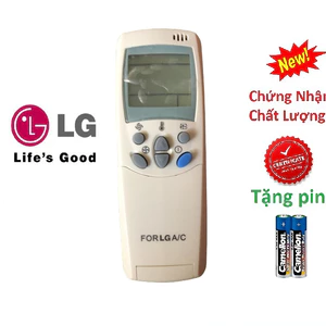 tay điều khiển remote từ xa điều hòa LG -5 nút xanh gấp-kèm pin-tay đầu bấm điều hòa Lg nút xanh gấp