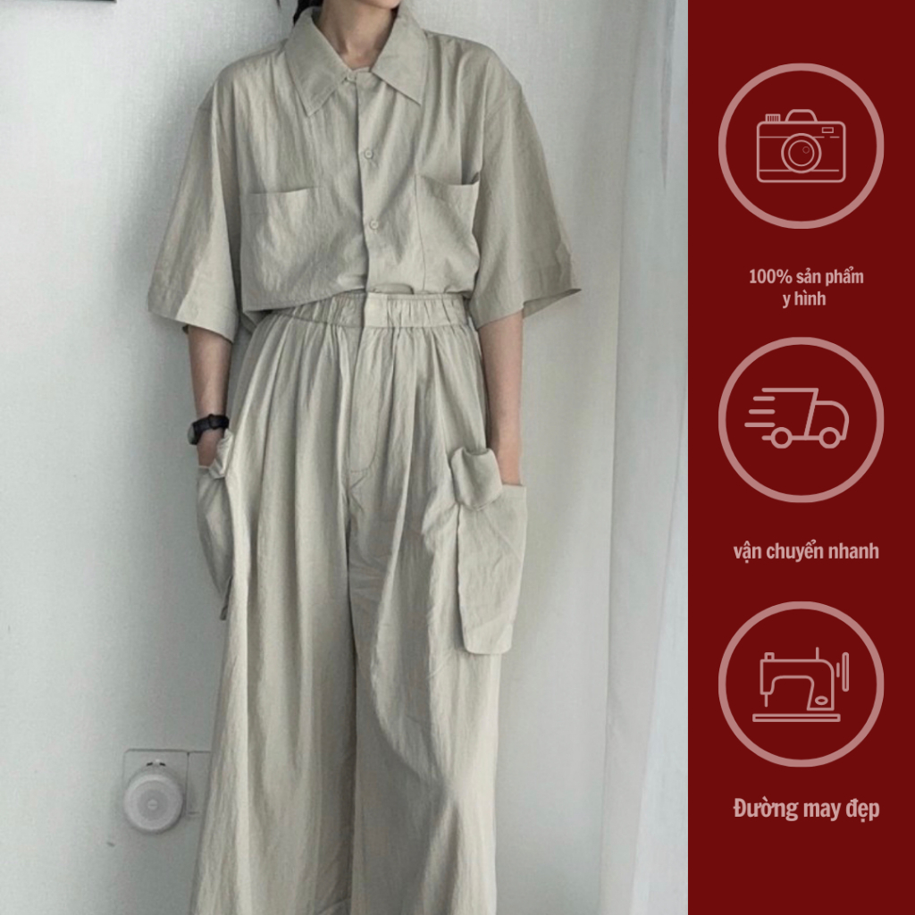 GINKO CLOTHING_Sét đũi gió phong cách Minimalism_SETGC2310