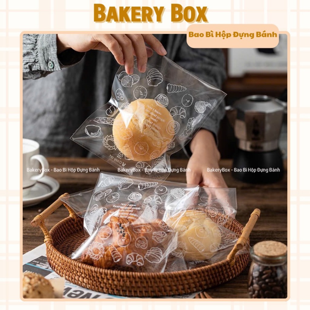 1Kg Túi Nilon In Hình Đựng Bánh Mì Ngọt (17x23) | Shopee Việt Nam