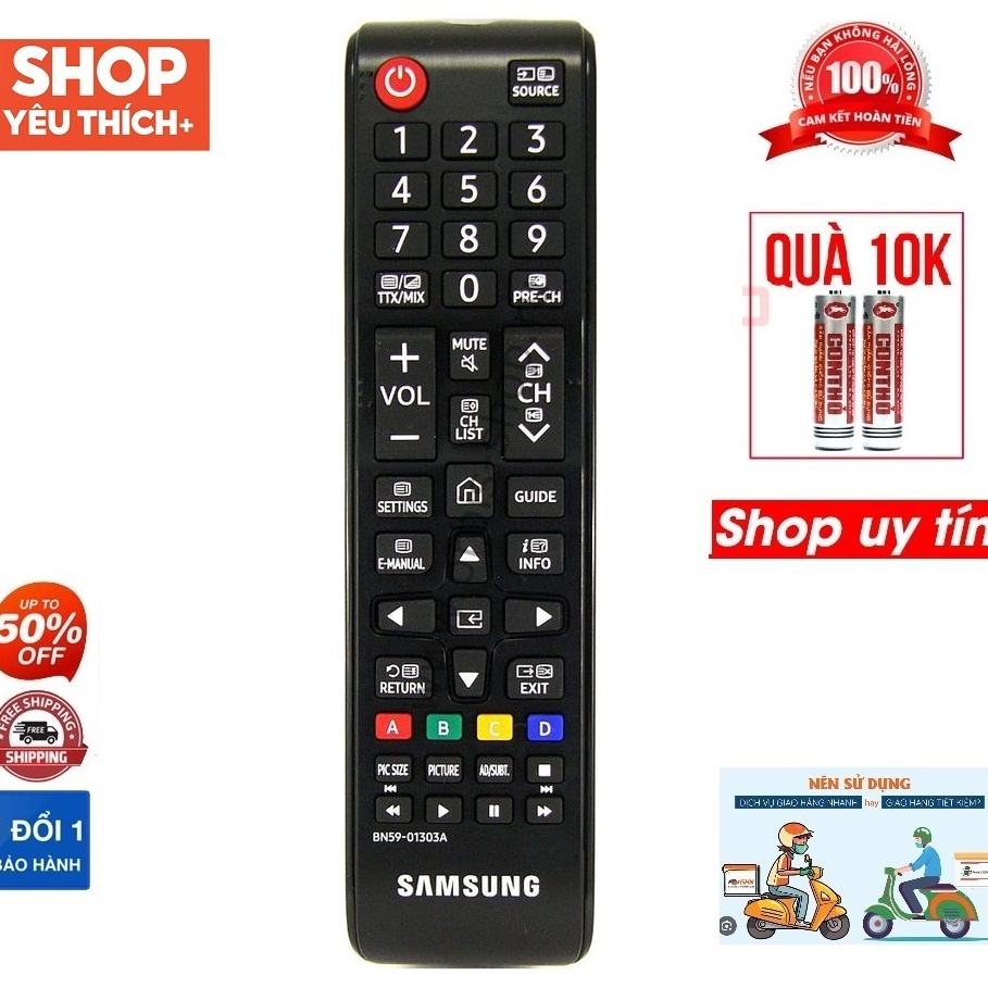 Điều khiển tivi samsung BN59-01303A smart internet zin theo máy nút vào mạng hình ngôi nhà