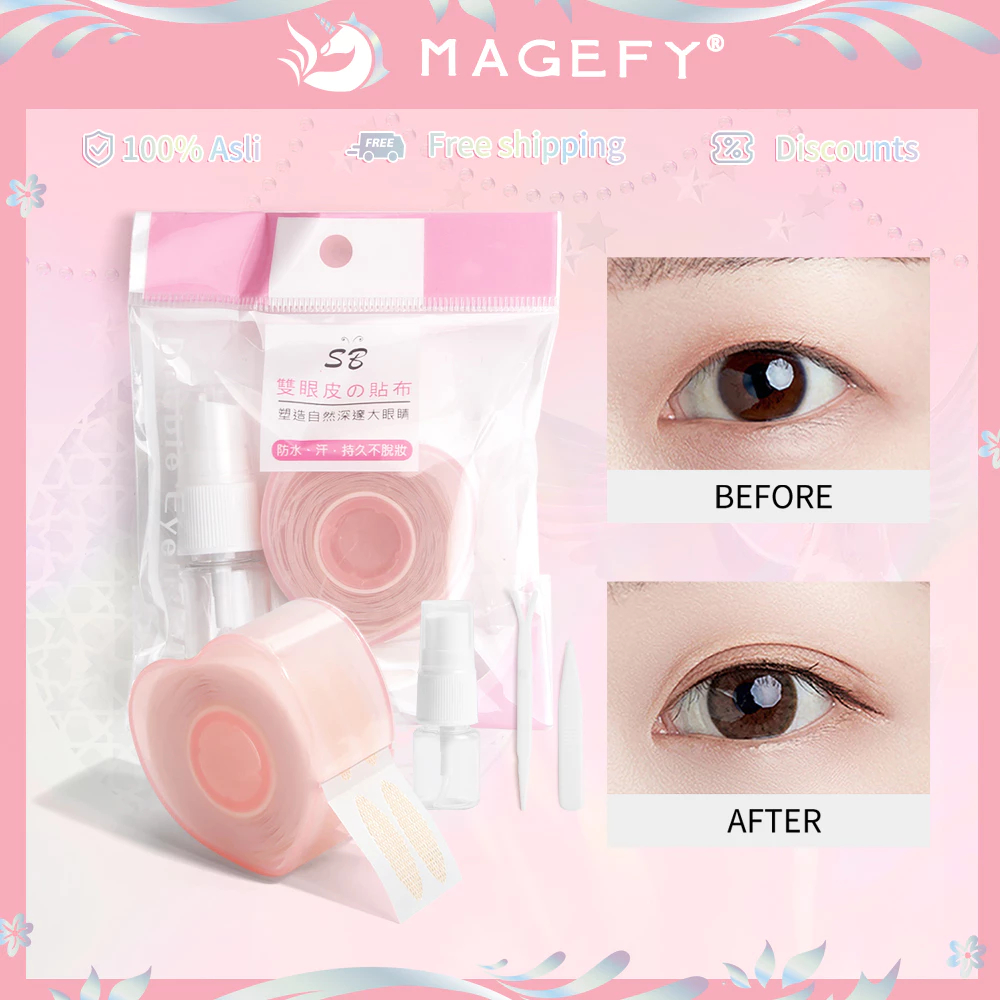 MAGEFY Bộ Miếng Dán Kích Mí 360 Vô Hình Không Để Lại Dấu Vết Lâu Trôi 3046