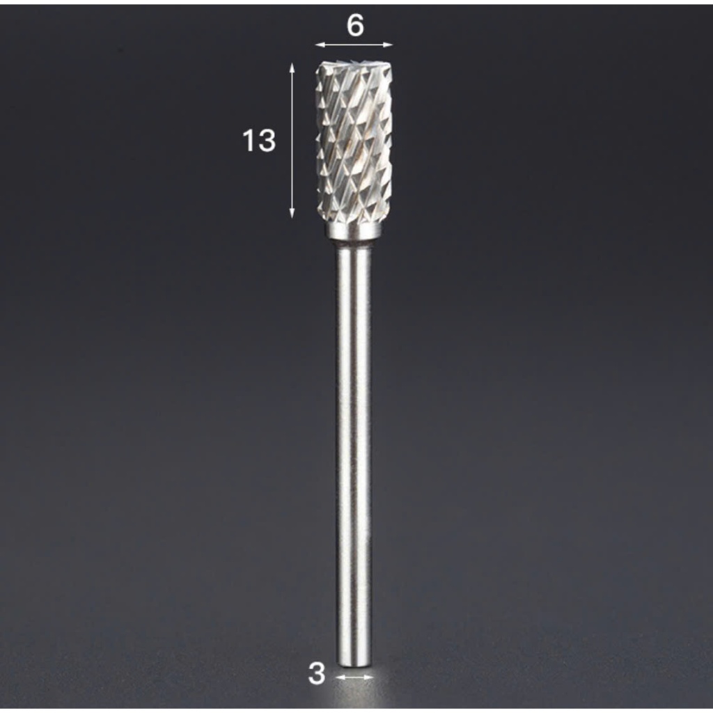Đầu mài hợp kim trụ AX - mũi doa hợp kim cán 3mm