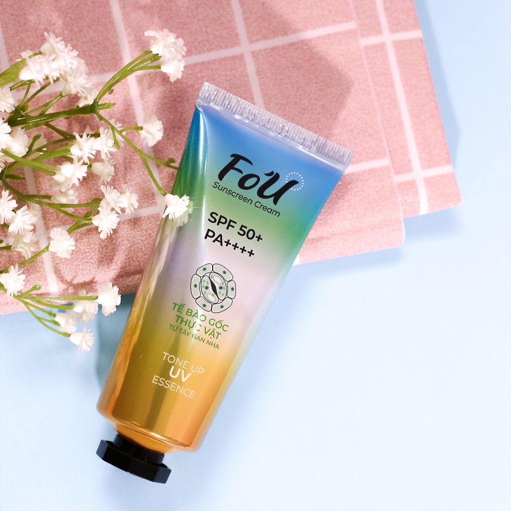 Kem Chống Nắng Fo'U Fobe SPF50+ PA++++ Nâng Tone, Bảo Vệ Và Làm Mát Da, Không Gây Bết Dính N1