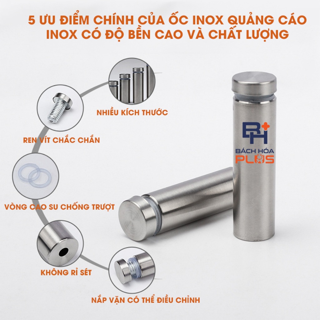 Ốc chân kính, Ốc inox chân kính, ốc inox khung tranh | Shopee Việt Nam