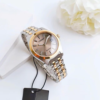 Đồng Hồ Nữ Chính Hãng Citizen EO1226-59X Eco Drive Brown Dial MOP Rose Gold Case & Stainless Steel Sapphire For Lady 4300000