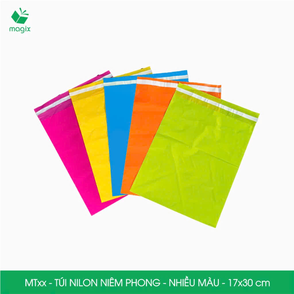 Combo 100 túi nilon đóng hàng niêm phong, túi gói hàng - 17x30 cm ...