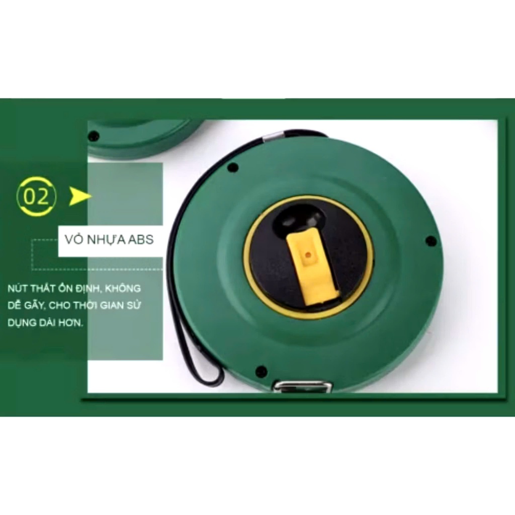 Thước Cuộn Dây Thép Cao Cấp TUOSEN 20M 30M 50M