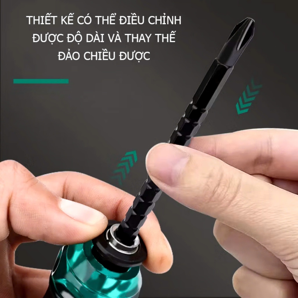 Tua Vít 2 Đầu Đảo Chiều Có Từ Tính Mạnh Tuosen