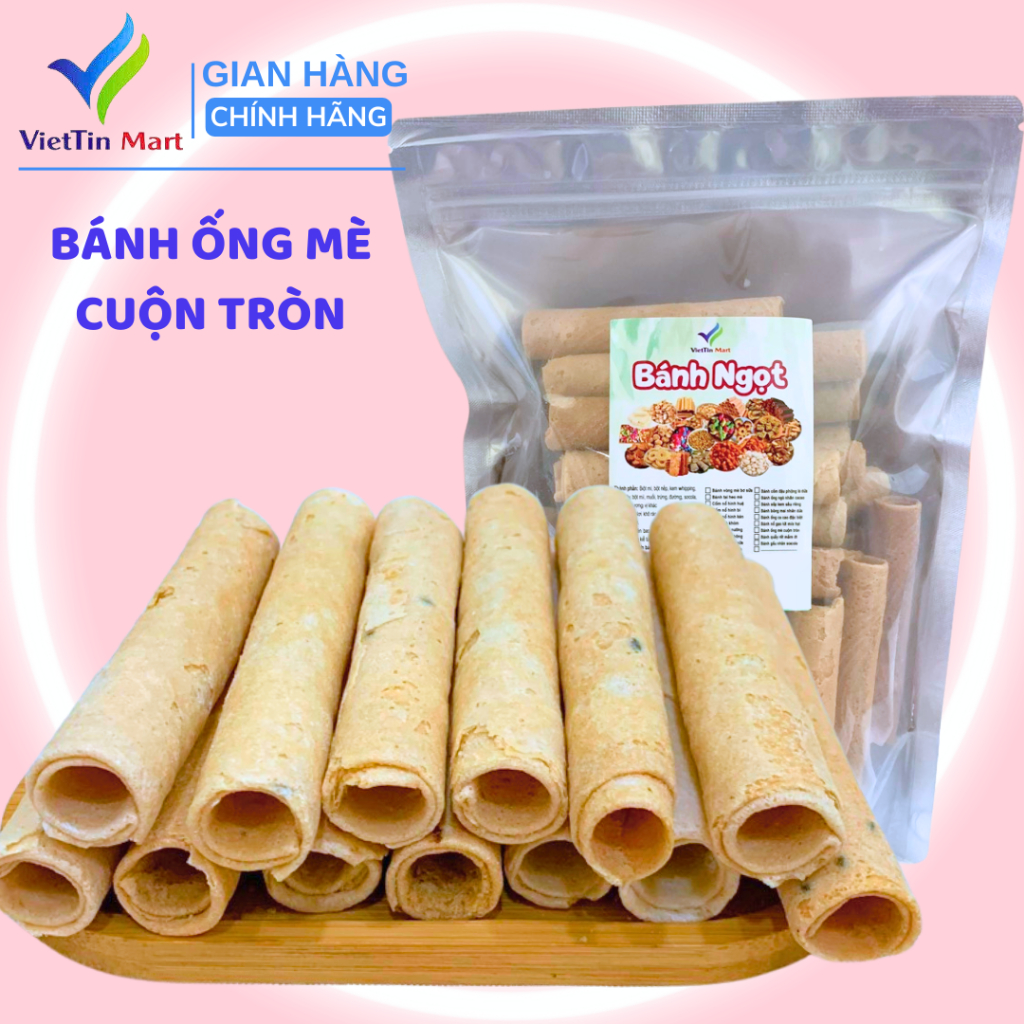 Bánh Ống Mè Cuộn Tròn 500g VIETTIN MART | Shopee Việt Nam