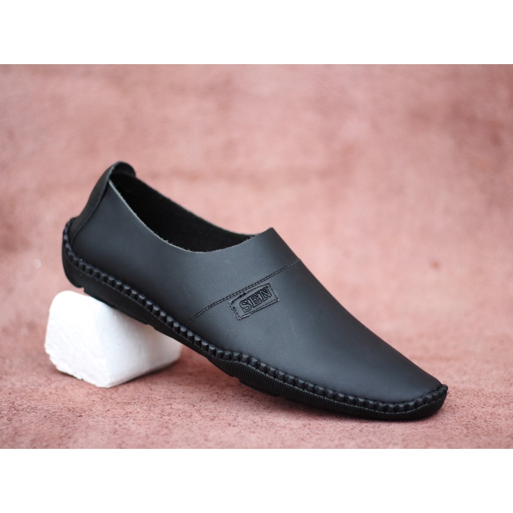 Ms 060 giày lười da bò cao cấp. Đế khâu tay thủ công chắc chắn