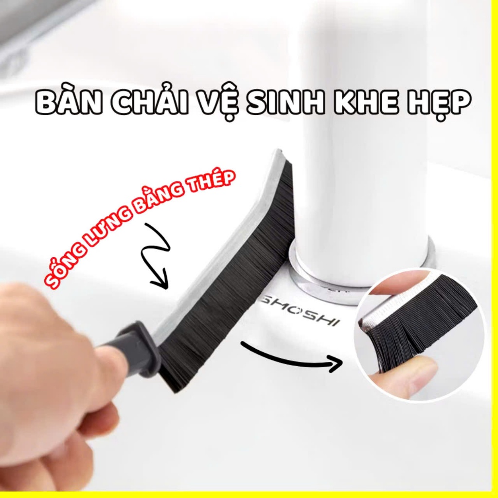 [COMBO 10] CHỔI QUÉT KHE HỞ CÁN SẮT- Chổi Quét Khe Hở Cửa Sổ/ BÀN CHẢI VỆ SINH Khe Hở Nhà Tắm Đa Năng