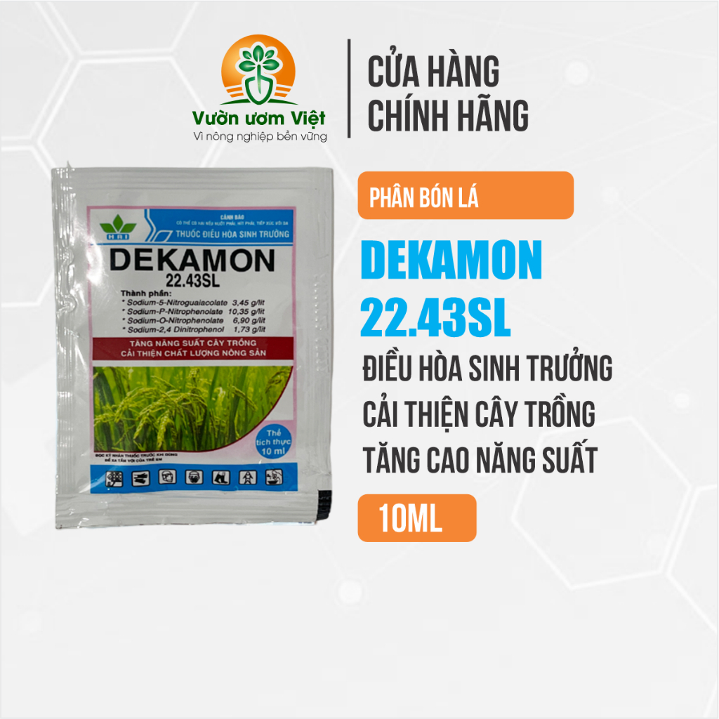 Phân bón lá Dekamon 22.43SL kích thích tăng trưởng cây trồng mạnh mẽ - 10ml