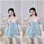 Đồ ngủ 2 dây bộ nữ quần đùi mặc nhà vải lụa Latin freesize 54kg - cn89