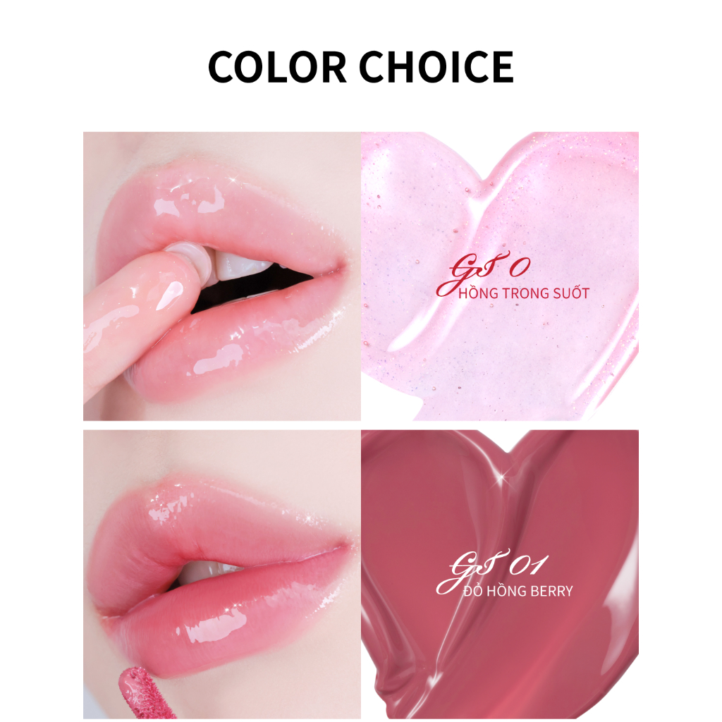 Ảnh Son Kem Bóng Merzy Bisous Glowy Gel Tint 1