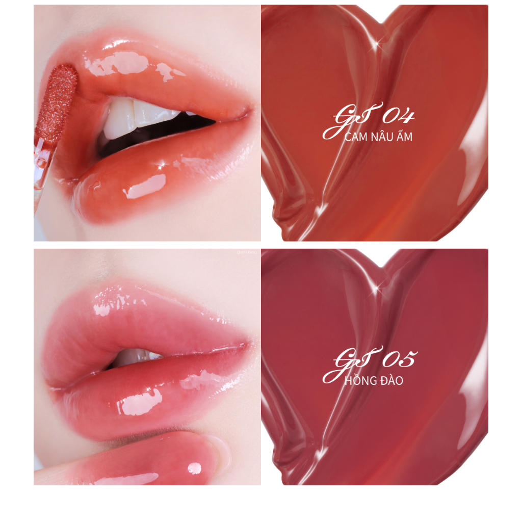 Ảnh Son Kem Bóng Merzy Bisous Glowy Gel Tint 3
