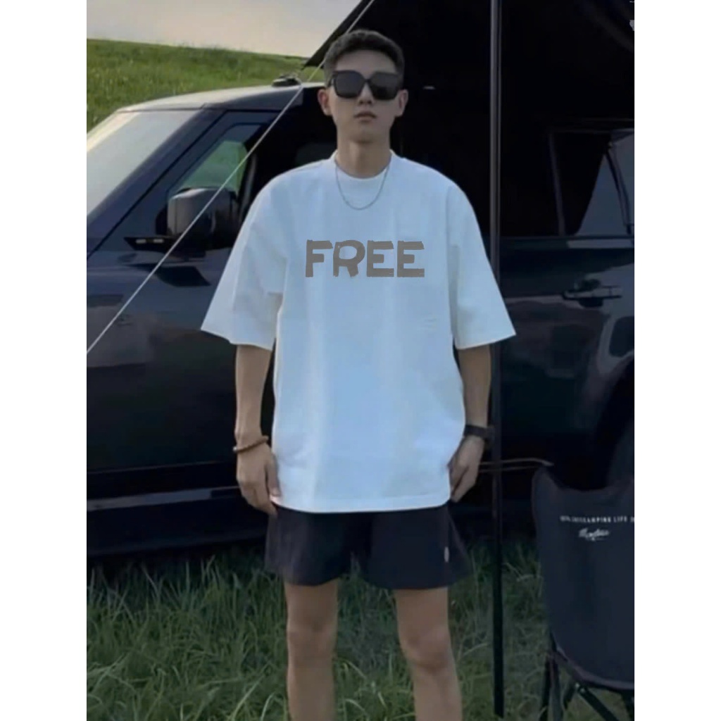 Áo thun Stee Cổ tròn FREE - 3 Localbrand ICVCVNI Unisex