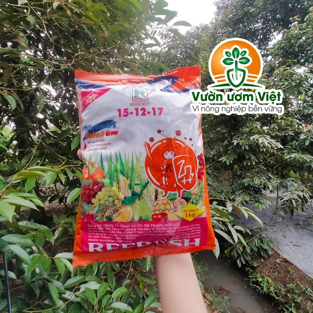 Phân bón 15-12-17 Refresh Gold đa năng giúp tăng trưởng cây trồng hiệu quả - 1Kg