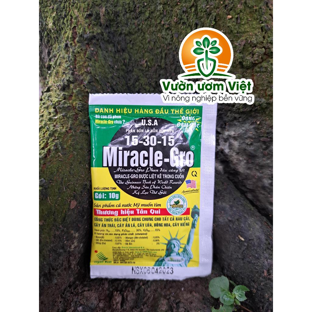 Phân bón lá Miracle Gro 15-30-15 tăng trưởng mạnh cho mọi loại cây trồng - 10gr