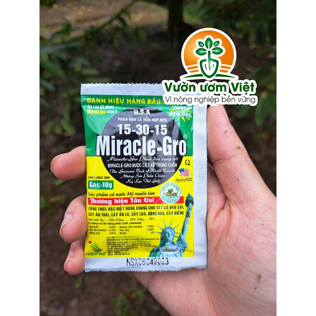 Phân bón lá Miracle Gro 15-30-15 tăng trưởng mạnh cho mọi loại cây trồng - 10gr