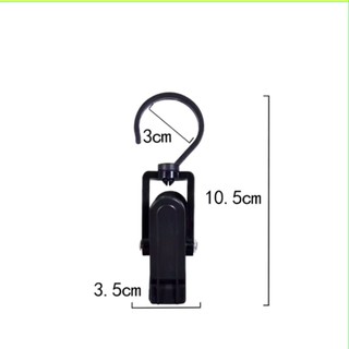 [COMBO 10]MÓC KẸP NHỰA XOAY 360,  Móc Kẹp Nhựa Phơi Nón, Tất, Khăn Đa Năng, Chất Liệu Cứng Cáp, Chắc Chắn - MA: KEPMOC36