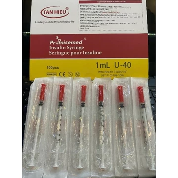 Bơm Kim Tiêm Insulin - Tân Hiếu, Hộp 100 Bơm Tiêm Tiểu Đường, Bơm Tiêm Thẩm Mỹ