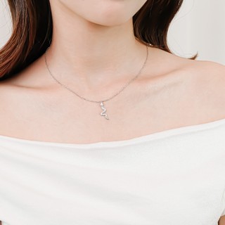 Dây chuyền bạc nữ LAMY Snake Shaped Pendant Necklace Silver 6409