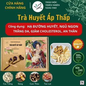 SET HỘP 30 Gói Trà HUYẾT ÁP THẤP, Thảo Mộc Thiên Nhiên, Điều Hòa Huyết Áp, Giảm Cân, An Thần T30