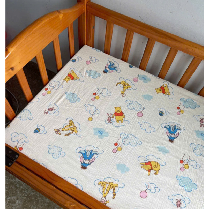 [CÒ BABY KT80] Drap/Ga Xô Muslin Chun Bọc Nệm, Đệm, Nôi, Cũi