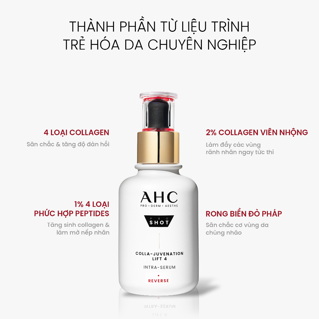 Ảnh [AHCxĐộc quyền HANNAH] Tinh chất serum nâng cơ săn chắc/ cấp ẩm căng bóng/ mờ nám sáng da AHC 40ML 3