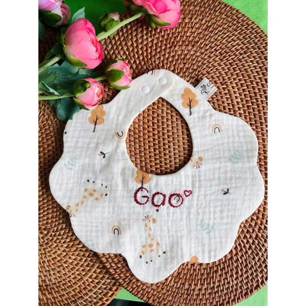 YẾM HOA XÔ MUSLIN 5 LỚP STYLE HÀN QUỐC CHO BÉ