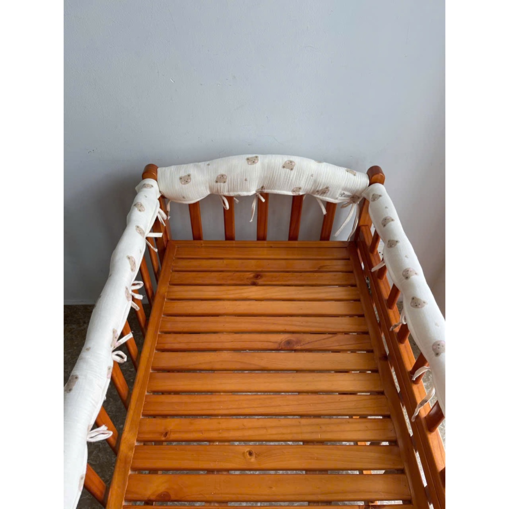 [CÒ BABY] Bọc thành cũi chần bông bảo vệ bé khỏi va đập vào thành cũi khi tập đứng