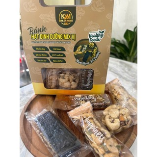 Bánh Dinh Dưỡng Mix Vị Hộp 500G Bánh Ăn Kiêng Hỗ Trợ Giảm Cân Bánh Hạt Dinh Dưỡng Ngũ Cốc