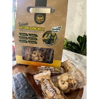 Bánh Dinh Dưỡng Mix Vị Hộp 500G Bánh Ăn Kiêng Hỗ Trợ Giảm Cân Bánh Hạt Dinh Dưỡng Ngũ Cốc