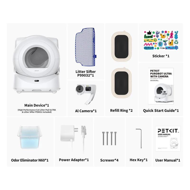 Ảnh Máy vệ sinh PETKIT PUROBOT ULTRA AI, PUROBOT MAXPRO cho thú cưng 2025 3