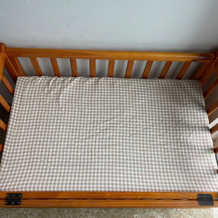 [CÒ BABY KT60] Ga bọc đệm cũi đa năng bo chun Muslin cao cấp KT62x114cm hoạ tiết đáng yêu cho bé.