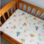Ga bọc đệm cũi đa năng bo chun Muslin cao cấp KT62x114cm hoạ tiết đáng yêu cho bé.