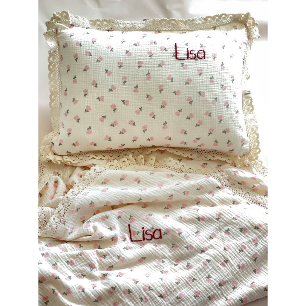 [CÒ BABY] GỐI LÔNG VŨ XÔ MUSLIN 35x50CM CHO BÉ TỪ 2-10 TUỔI