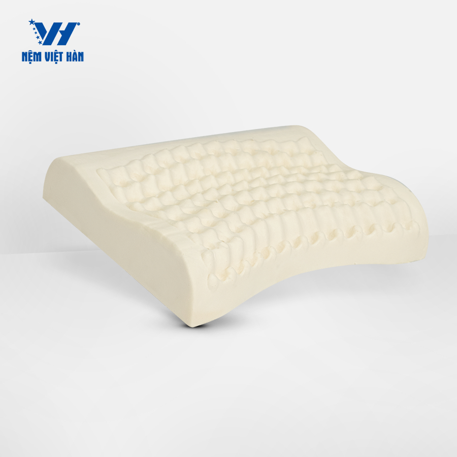 Ảnh Gối cao su thiên nhiên Latex - Nâng Đỡ, Êm Ái - Màu Ngẫu Nhiên 4