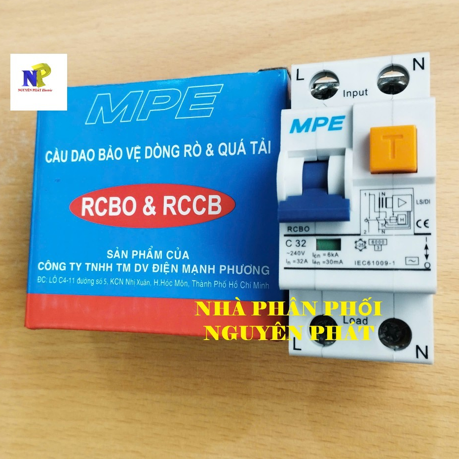 [MPE] RCBO-CB Chống Giật, Chống Rò & Chống Quá Tải Dòng Cắt 6kA Dòng ...