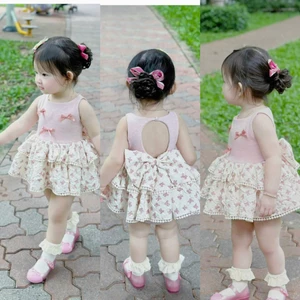 VÁY HỒNG NƠ - Babybeer Design- độc quyền- hàng loại 1- ngắn lộ CHIP ai thích dài đến gối thì ko nên mua