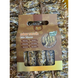 Túi Zip 500g Mix Các Loại Bánh Thuyền Hạnh Nhân, Mix Hạt, Gạo Lức, Điều Macca | Kim An Minh Food