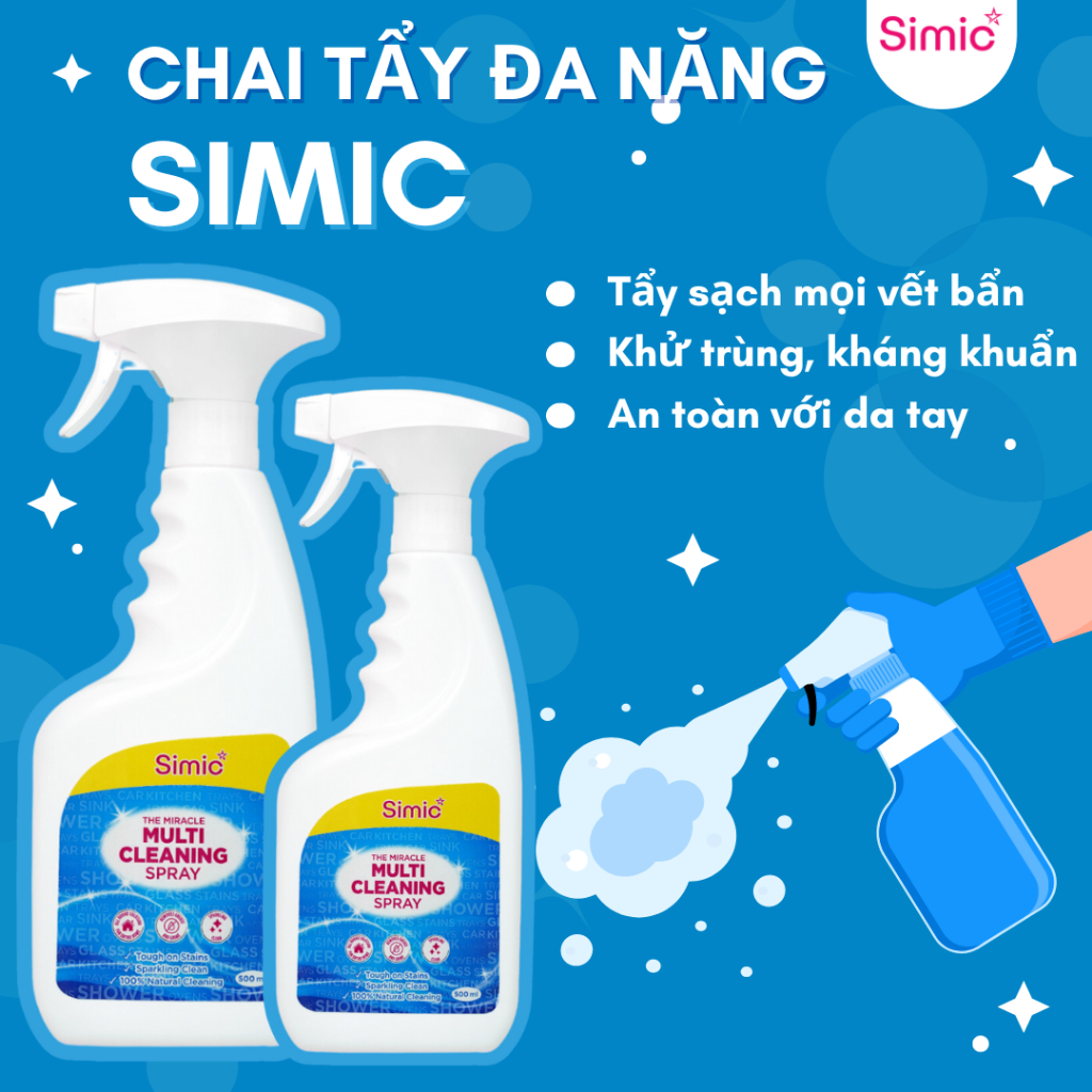 Chai tẩy đa năng Simic công thức kiềm, khử trùng và khử mùi chiết suất ...