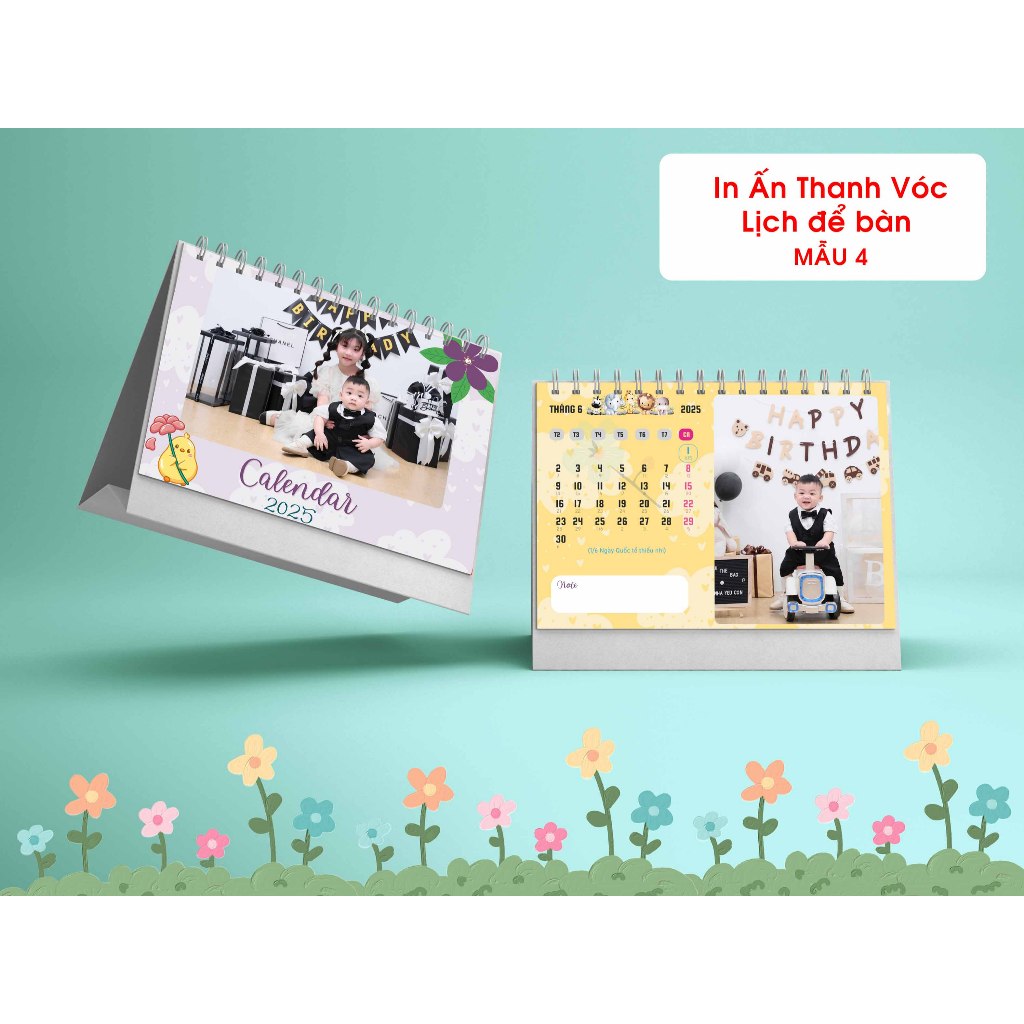 Lịch để bàn 2025- Thiết kế theo yêu cầu