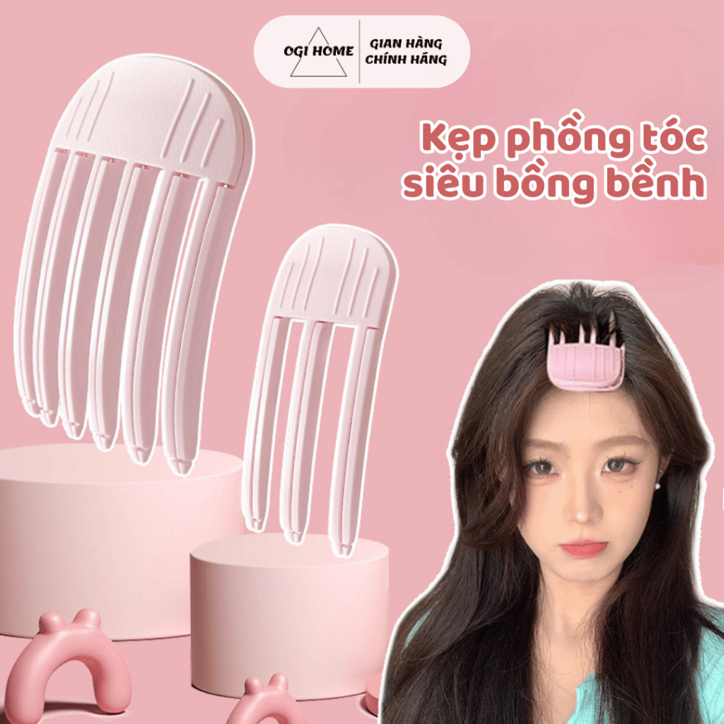 Kẹp Phồng Tóc 6 Răng Thế Hệ Mới, Kẹp Phồng Chân Tóc Uốn Mái Siêu Bồng ...
