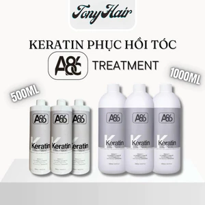 Keratin A86, Phục hồi tóc hư tổn, tóc nhũn, tóc cháy khô xơ, bông xù chai 1000ml _ Tony Hair