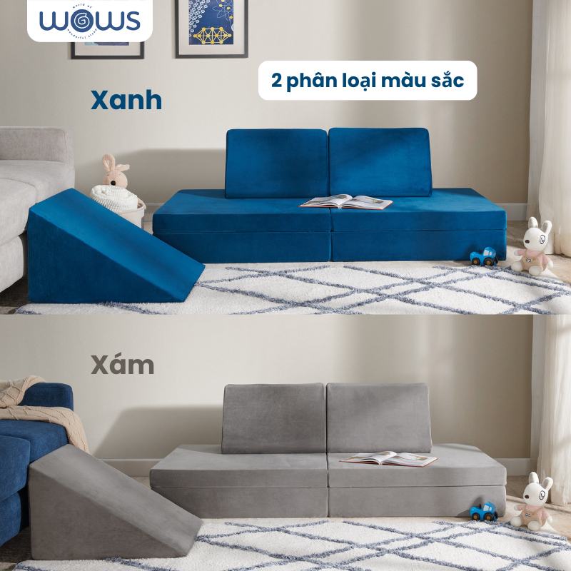 Ảnh WOWS - Bộ 5 Đệm Foam Xếp Hình Dành Cho Trẻ Em - Sofa Sáng Tạo Jungle 4