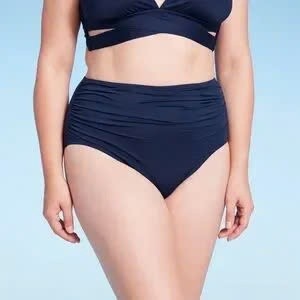 Quần bơi nữ, quần bikini cạp cao và thấp màu xanh than, có bikini bigsize hàng VNXK của PALMER'S
