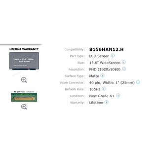 LCD Màn hình Cảm ứng laptop 15.6 inch Slim 40 pin Mini không tai full viền HD, FHD Touch