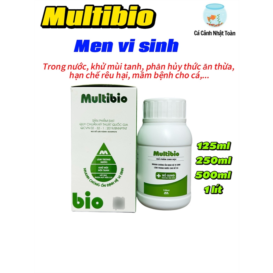 MEN VI SINH LÀM TRONG NƯỚC MULTIBIO CHẾ PHẨM SINH HỌC CHO BỂ CÁ CẢNH
