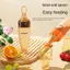Thìa ăn dặm cho bé GutyKids ,bình thìa ăn dặm bằng silicon có vạch chia dung tích 120ml, bộ đồ ăn cho trẻ em
